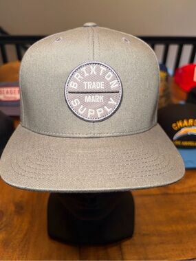 Brixton Light Green Embroidered Circle Patch Snapback